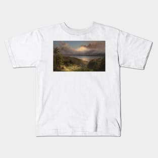 View of Cotopaxi by Frederic Edwin Church Kids T-Shirt